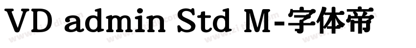VD admin Std M字体转换